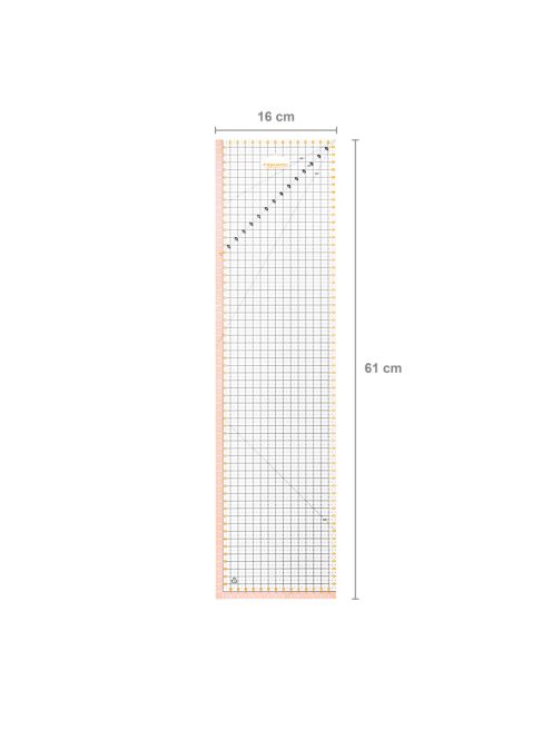 Fiskars Patchwork vonalzó 16 x 61 cm