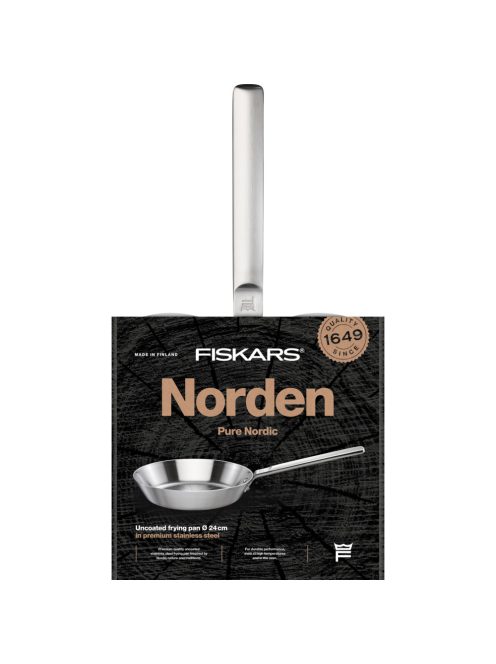 Fiskars Norden Steel serpenyő 24cm bevonatmentes